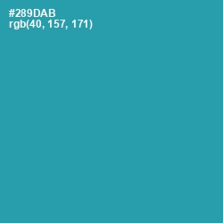 #289DAB - Boston Blue Color Image