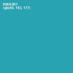 #28A3B1 - Pelorous Color Image