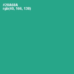 #28A68A - Jungle Green Color Image