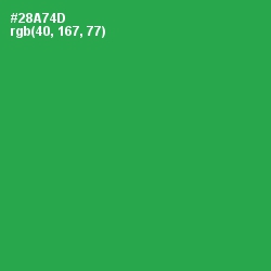 #28A74D - Sea Green Color Image