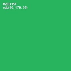 #28B35F - Eucalyptus Color Image