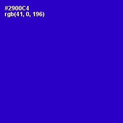 #2900C4 - Dark Blue Color Image