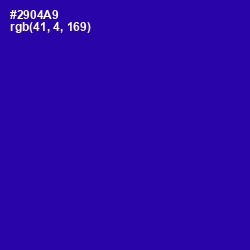 #2904A9 - Blue Gem Color Image