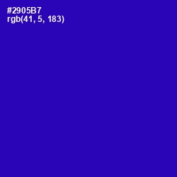#2905B7 - Blue Gem Color Image