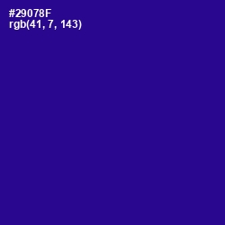 #29078F - Blue Gem Color Image