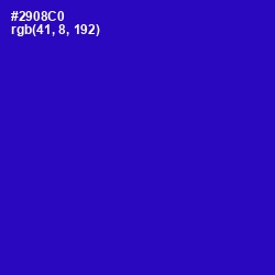 #2908C0 - Dark Blue Color Image