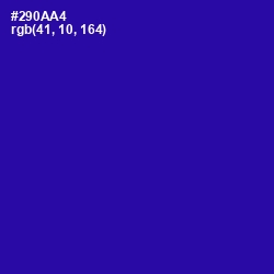 #290AA4 - Blue Gem Color Image