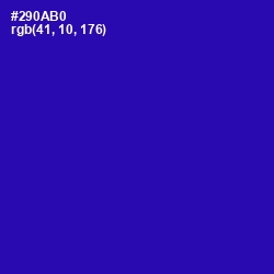 #290AB0 - Blue Gem Color Image