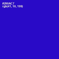 #290AC7 - Dark Blue Color Image