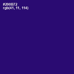 #290B72 - Deep Blue Color Image