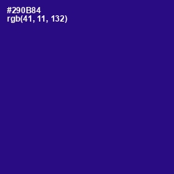 #290B84 - Blue Gem Color Image