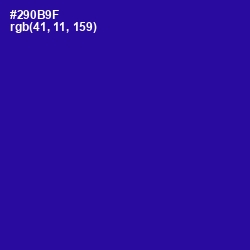 #290B9F - Blue Gem Color Image