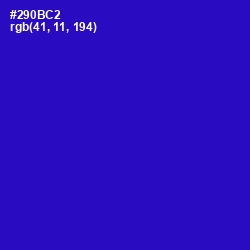 #290BC2 - Dark Blue Color Image