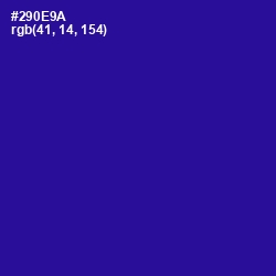 #290E9A - Blue Gem Color Image