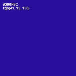 #290F9C - Blue Gem Color Image