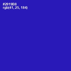 #2919B8 - Persian Blue Color Image