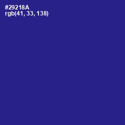 #29218A - Jacksons Purple Color Image