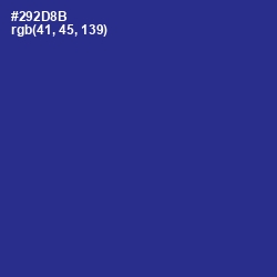 #292D8B - Jacksons Purple Color Image