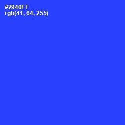 #2940FF - Blue Ribbon Color Image