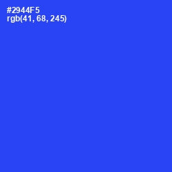 #2944F5 - Blue Ribbon Color Image