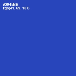 #2945BB - Cerulean Blue Color Image