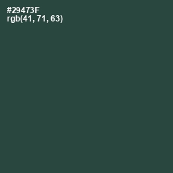 #29473F - Lunar Green Color Image