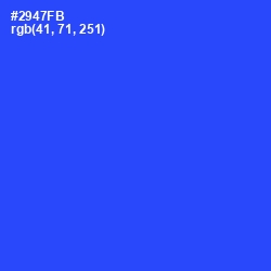 #2947FB - Blue Ribbon Color Image