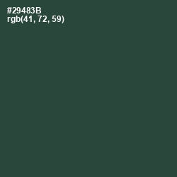 #29483B - Lunar Green Color Image