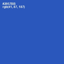 #2957BB - Cerulean Blue Color Image
