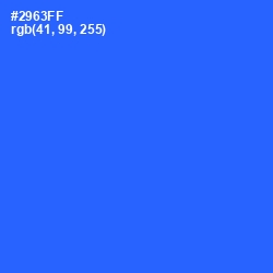 #2963FF - Blue Ribbon Color Image