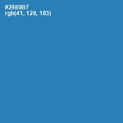 #2980B7 - Boston Blue Color Image