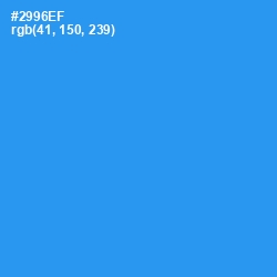 #2996EF - Dodger Blue Color Image