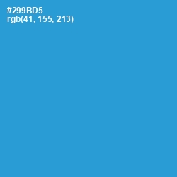 #299BD5 - Curious Blue Color Image