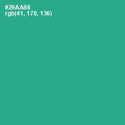 #29AA88 - Jungle Green Color Image