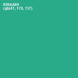 #29AA89 - Jungle Green Color Image