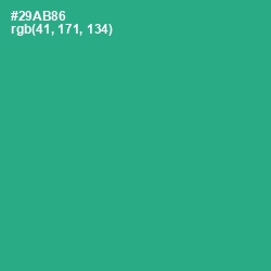 #29AB86 - Jungle Green Color Image