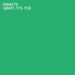 #29AF70 - Jade Color Image