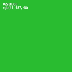 #29BB30 - Forest Green Color Image