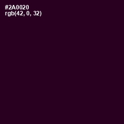 #2A0020 - Jacaranda Color Image
