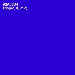 #2A00D4 - Dark Blue Color Image