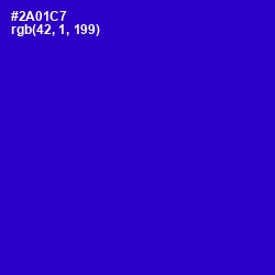 #2A01C7 - Dark Blue Color Image