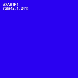 #2A01F1 - Blue Color Image