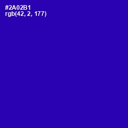 #2A02B1 - Blue Gem Color Image