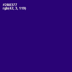 #2A0377 - Deep Blue Color Image