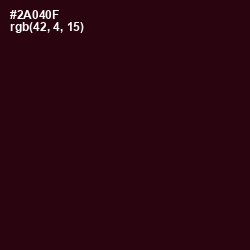 #2A040F - Sepia Black Color Image