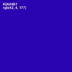 #2A04B1 - Blue Gem Color Image