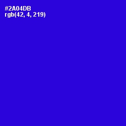 #2A04DB - Dark Blue Color Image