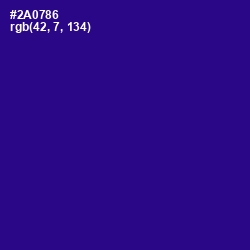 #2A0786 - Blue Gem Color Image