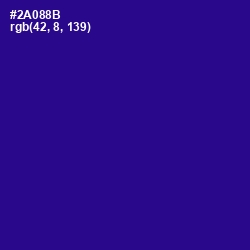 #2A088B - Blue Gem Color Image