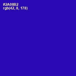 #2A08B2 - Blue Gem Color Image